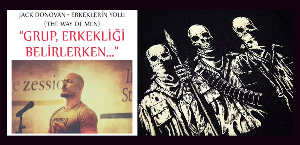 homojendergi's tweet photo. Jack Donovan - Erkeklerin Yolu (The Way of Men) "Grup, Erkekliği Belirlerken" #HomojenDergi 10. Sayı 89. Sayfada...
#JackDonovan #ErkeklerinYolu #TheWayofMen #hazineci
https://t.co/jInS63topw https://t.co/utx32soM71