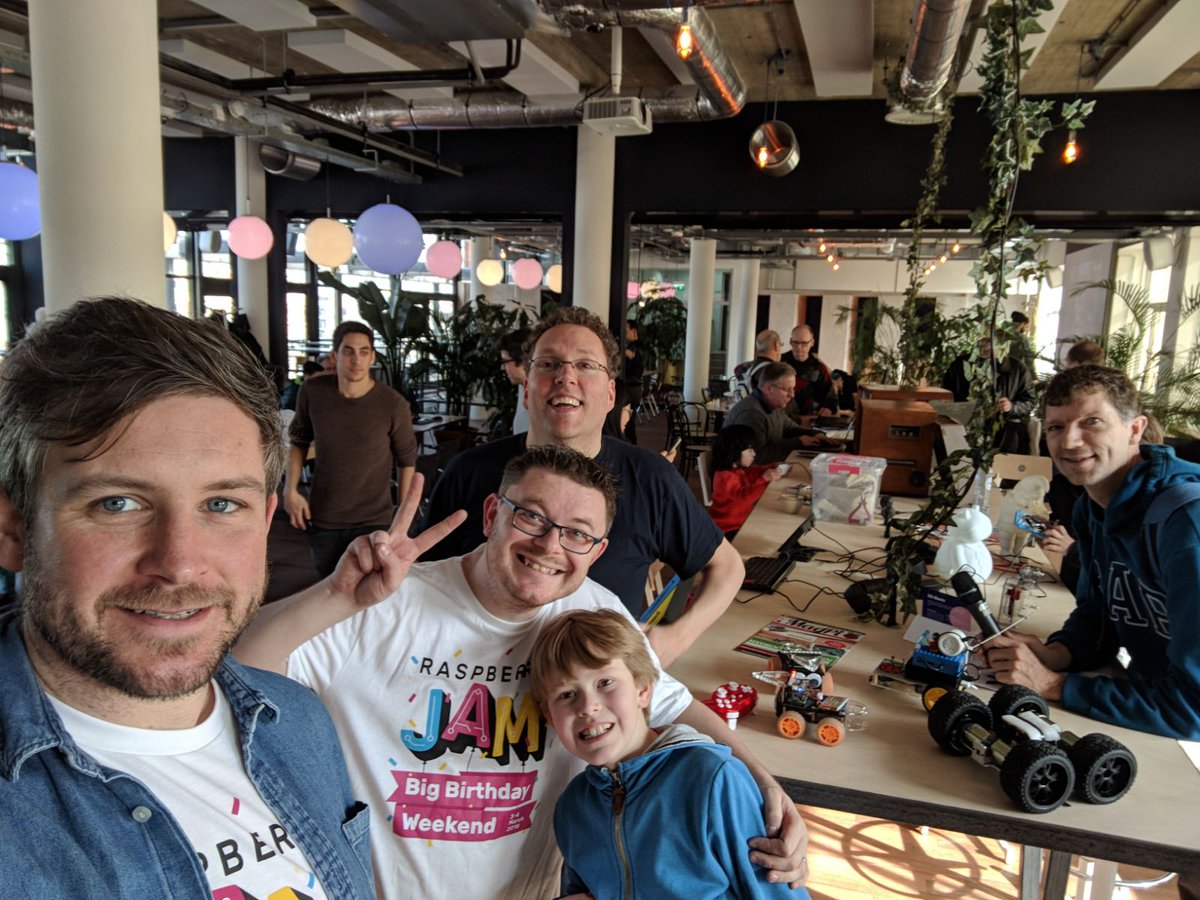 CodeClubGlobal's tweet photo. It's @Raspberry_Pi 6th birthday and we're celebrating by taking part in @amsterjam__! Happy Birthday Raspberry Pi, we're so happy to be a part of the family! #PiParty https://t.co/u0tbIbpePL