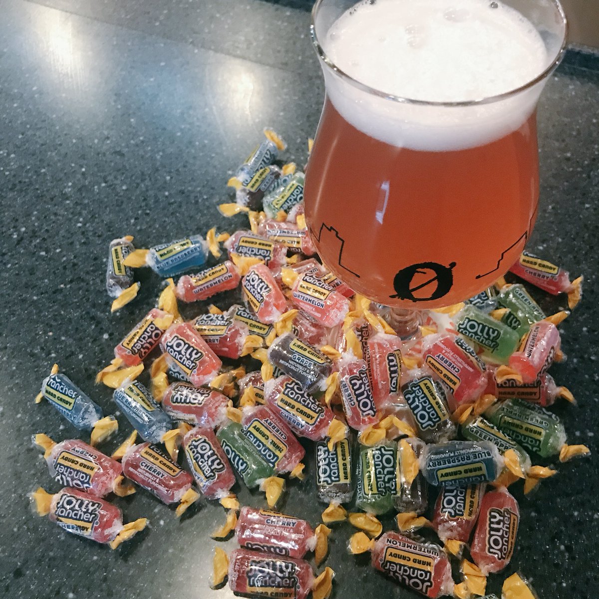 It’s #SundayFunday and that means candy infusions! Get “Your Jolly’s” with our Strawberry Berliner Weisse, Roxy, infused with Jolly Ranchers before it’s gone. Taproom is open 12-8.