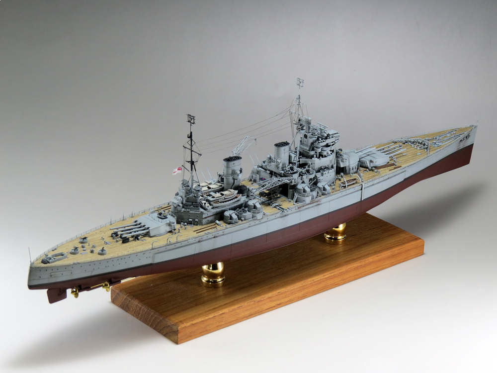 フライホーク「1/700 プリンス・オブ・ウェールズ」完成致しました
