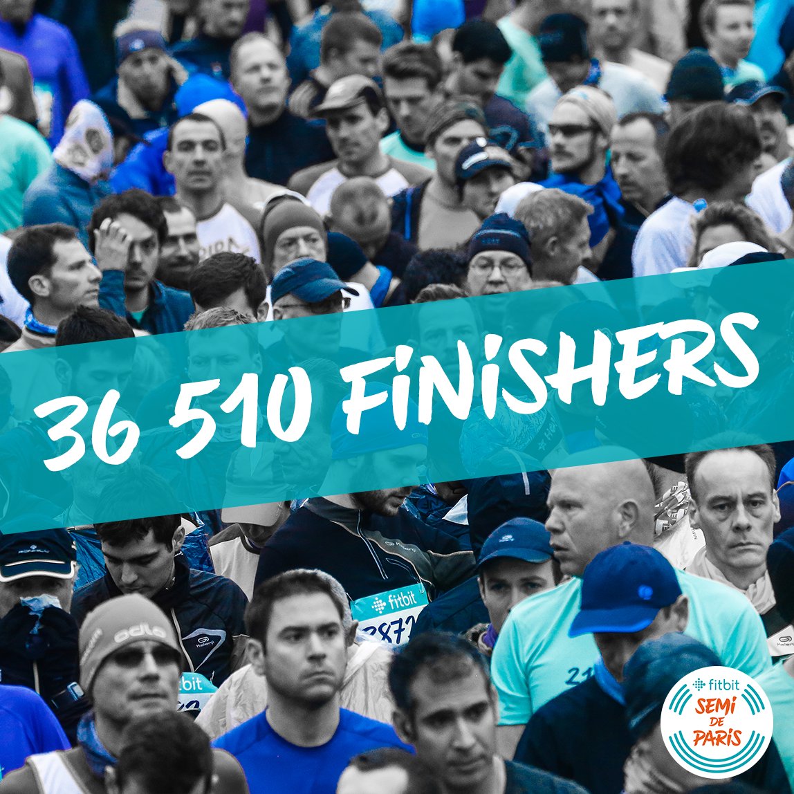 semideparis's tweet image. 🎉 36 510 BRAVOS 👏
Une fois de plus, vous avez vaincu le froid, la pluie et les 21,097km du Fitbit Semi de Paris 💪
RT si tu fais partie des finishers 👍
#SemiParis #Fitbit