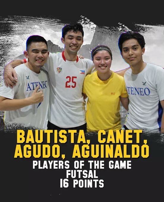 Handog2017's tweet photo. Congratulations to these FOUR Players of the Game for last week's Futsal match against the College of Nursing!

Jemimah Agudo
BA Social Science

Roberto Aguinaldo
BS Computer Science

Diego Bautista
BA Political Science

Miguel Canet
BS Applied Physics

 #BakbakanOverDOSE https://t.co/LzKwxZZGmi