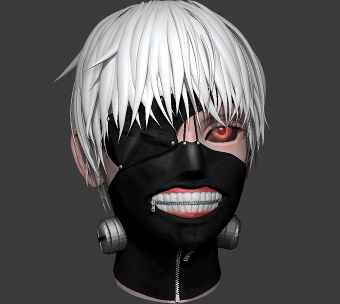 最近アニメ見ました。良かったです #東京喰種 #東京喰種re  #zbrush 