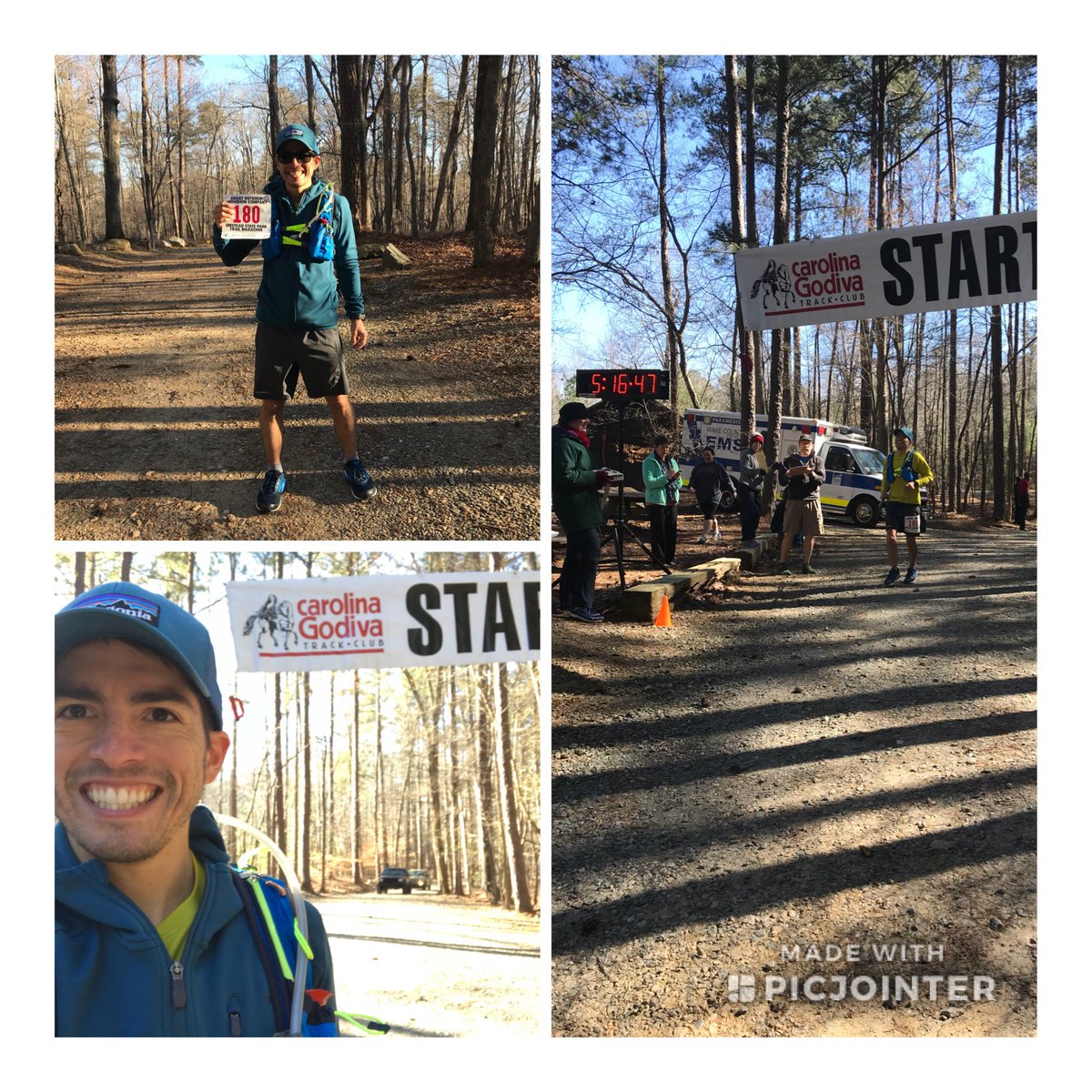 F3TheSweede's tweet photo. Was not sure how I would do coming back from a bum foot, but many early morning runs with @F3ENC and many miles put it paid off in the end :) marathon complete.  The race crew actually said I technically did an ultra due to a mismarked trail and some extra milage lol what a blast https://t.co/58ecOmGDC4