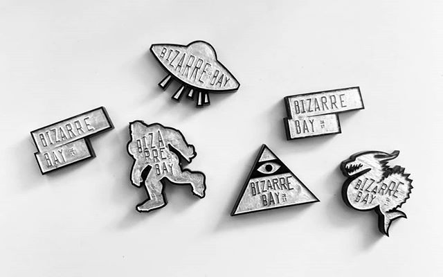 nomBat's tweet image. Acrylic/enamel pins for @bizarrebay! 🐉👽👁️🕴🏼
. . .
#design #branding #bizarrebay #acrylic #pins #lasercut #bigfoot #aliens #seaserpent #illuminati ift.tt/2FSgi8R