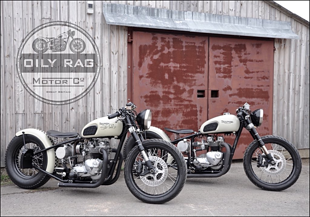 OilyRagCo's tweet photo. The authentic British custom #motorcycle building &amp; #clothing design company • OILY RAG Co • a few of our creations by @OilyRagCo ... #caferacerxxx #Triumph #bobber #bonneville #streetwear #custom #caferacerstyle #fashion #style #motolife #BestofBritish #OilyRag https://t.co/O2uuMmhXRT