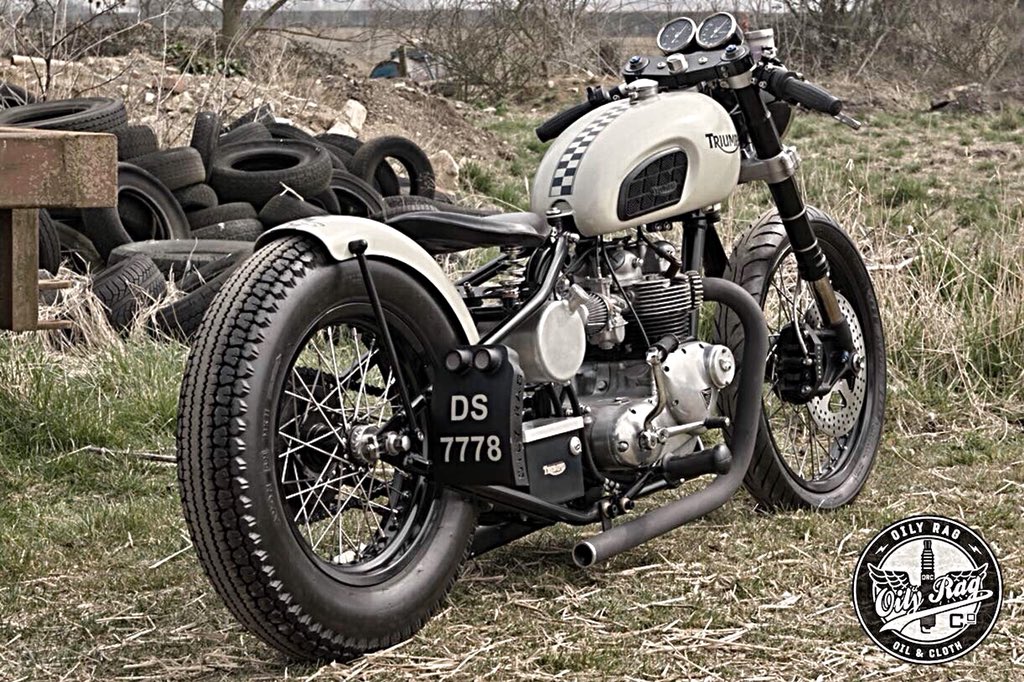 OilyRagCo's tweet photo. The authentic British custom #motorcycle building &amp; #clothing design company • OILY RAG Co • a few of our creations by @OilyRagCo ... #caferacerxxx #Triumph #bobber #bonneville #streetwear #custom #caferacerstyle #fashion #style #motolife #BestofBritish #OilyRag https://t.co/O2uuMmhXRT
