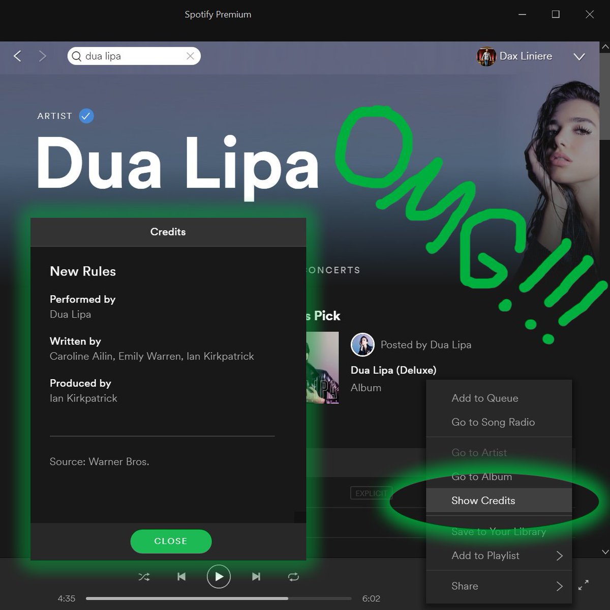 PuzzleDax's tweet photo. Absolutely phenomenal news! Spotify is NOW displaying credits for songs! #CreditWhereCreditIsDue Music Producers Guild - MPG #RecordProducer #IanKirkpatrick #NewRules
Record labels, time to update your online catalogues. Quality of the data is now in your hands
#Spotify https://t.co/dKnXjnW7iH