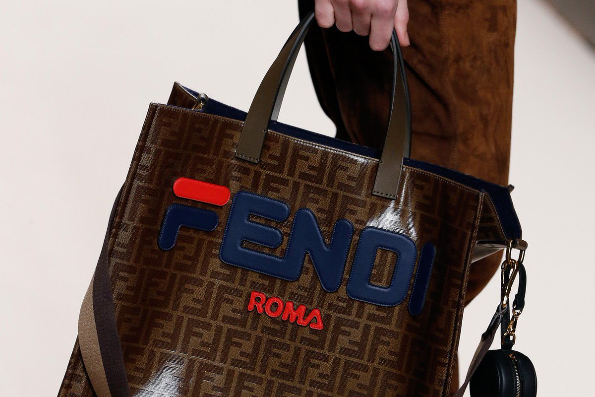 fendi fila tote