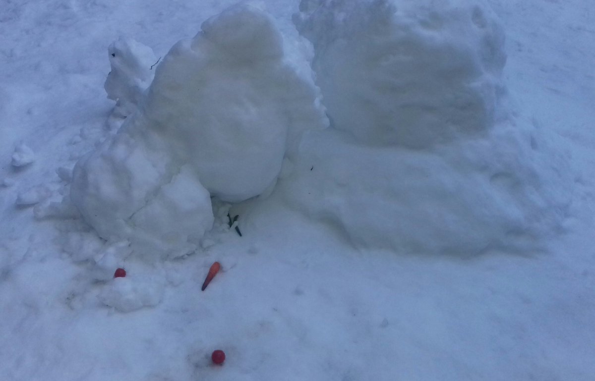 HeidilooE's tweet photo. Rip #snowen ta ta #BeastFromTheEast.. it was great snowing you ⛄❄ https://t.co/d44N0neSeU