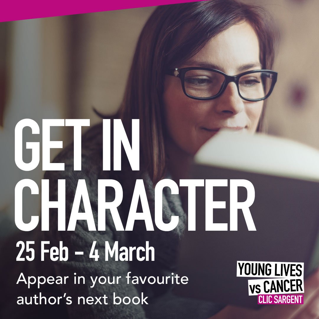YLvsCancer's tweet photo. LAST CHANCE to get your name in your favourite author's next book - or get your hands on a signed book. #GetinCharacter ends tonight between 8-9pm https://t.co/Tp7w8pUwoJ https://t.co/3DP8nD2M8T