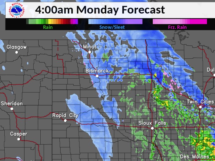 NWS Sioux Falls on Twitter "If your curious when the snow will begin