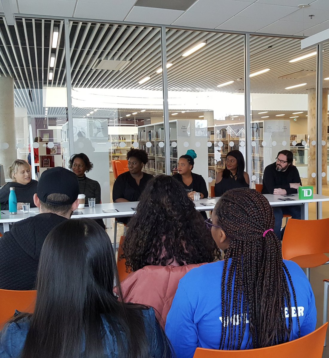 Telefilm_Canada's tweet photo. What an amazing &amp; engaged discussion at the Halifax Black Film Festival’s panel on diversity on and off the screen. The festival isn't over yet so check out tonite's award-winning closing film @blackcopmovie by Nova Scotia talent @corybowles.#HBFF2018 #diversity #AtlanticCdn https://t.co/mU1YiyyLWw