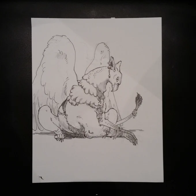 My commission examples for ECCC- Gryphon, Anubis, Ogre. 