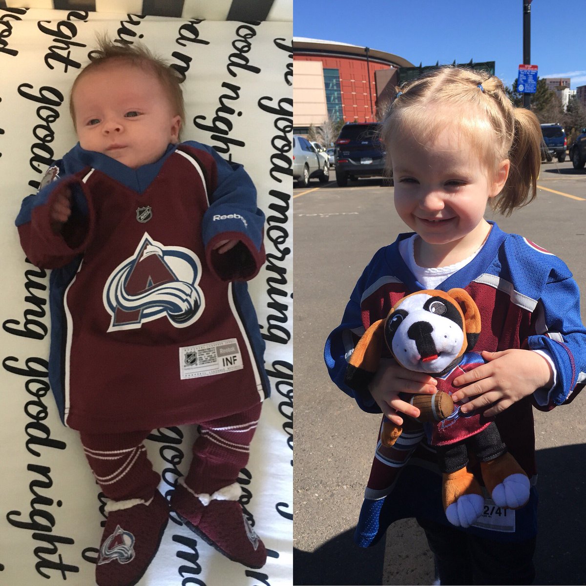 23BakerT's tweet photo. Today is their 1st &amp; 2nd @Avalanche game!!! @RadioMoser @LGRed @alexisraeperry @MileHighRoach #rasingthemright #avs #avalanche https://t.co/qsoQXjPDQl