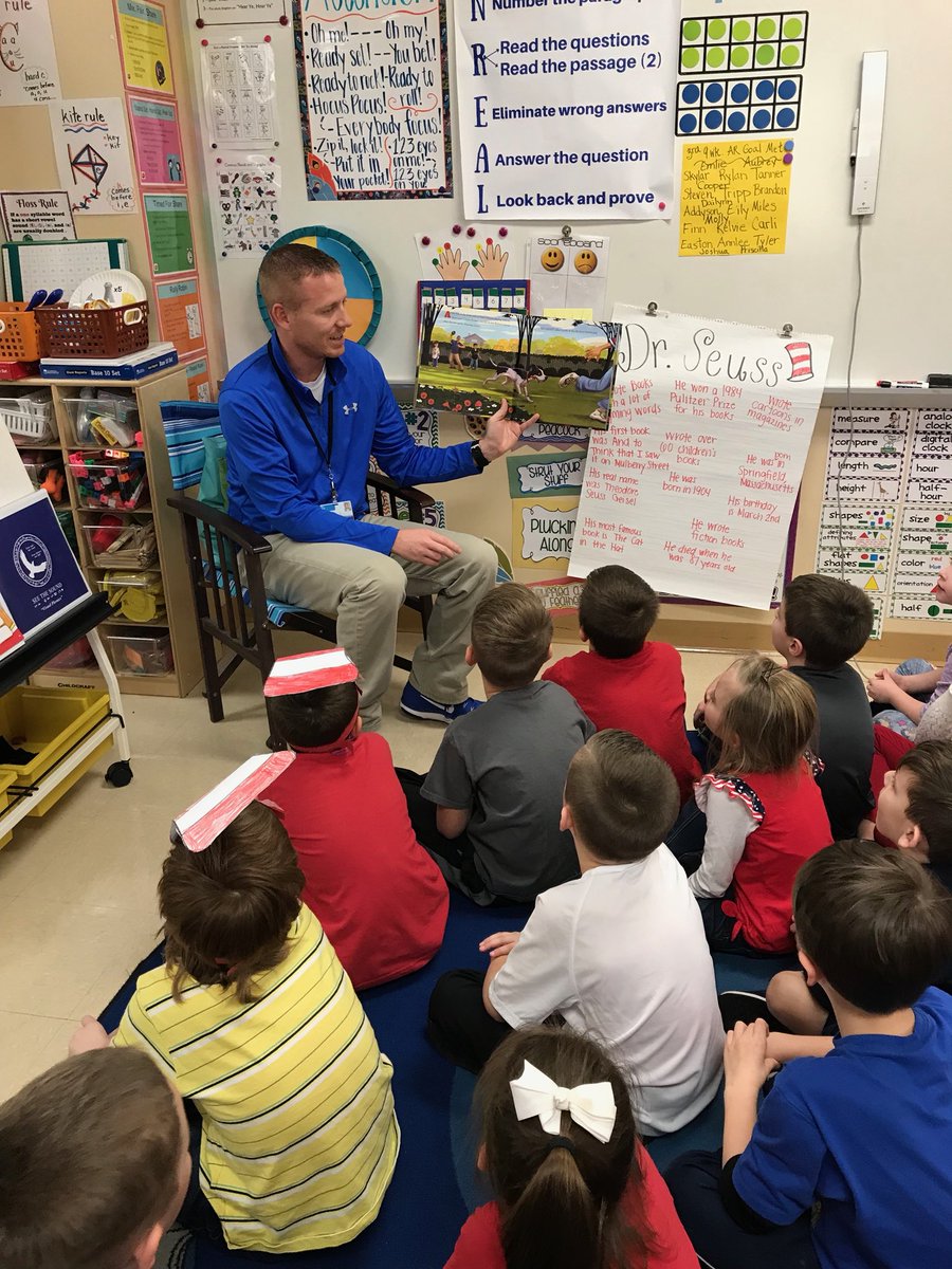 coach_frick's tweet image. I had a blast reading to Mrs Julie’s first grade class at Central Elementary on Friday. Those kids are fired up for the game Monday night and I know #GCNation is as well. See you tomorrow night #GoEagles #repeat #DrSeuss