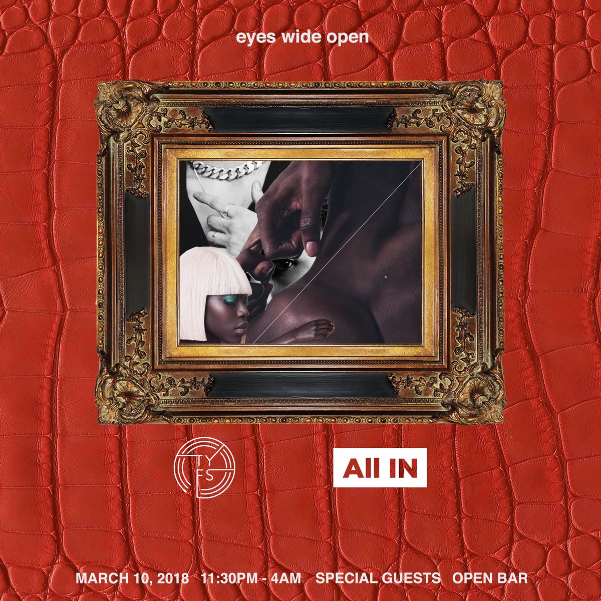 WeAllInFam's tweet photo. All IN x TYFS cookin’ up something special for you. 

LIMITED RSVP:
https://t.co/87BRkHKGjG https://t.co/gALWv8K2Kp