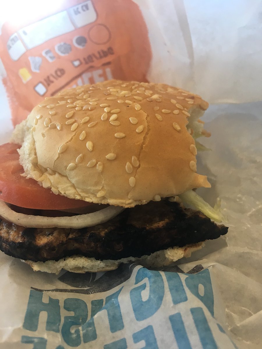 Jill_Danger's tweet photo. Wow @BurgerKingCAN - this was my first and last BK veggie burger. If I wanted that coal taste, I would have licked the fireplace. #badburger #bkveggieburger #veggieburger #bellevilleON https://t.co/i1BJoFcNRl