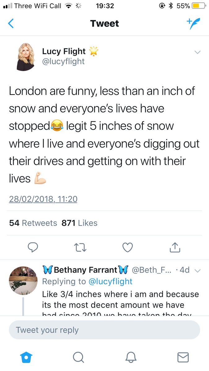 BiancaCones's tweet photo. @lucyflight Look who is moaning about the snow now https://t.co/oxbsntl3YH