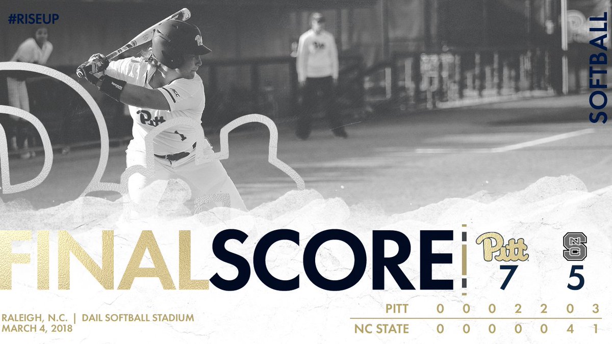 Pitt_SB's tweet photo. WHAT. A. WIN. 👏

Panthers hold on to defeat NC State 7-5 and take the series! #riseUP https://t.co/SCEn9U0gk5