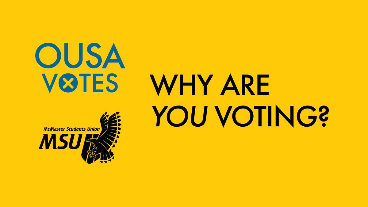 MSU_Advocacy's tweet image. Students should vote because politicians need to know that students' opinions matter. June 7th is the provincial election, pledge to vote by visiting ousavotes.ca #StudentsVote