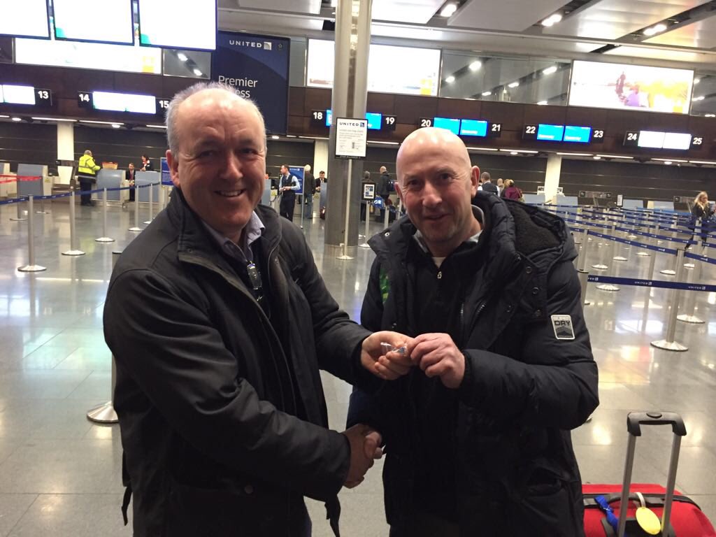 WIPLive's tweet photo. Delighted to kick off our annual @FundforIreland program for community leaders - AMBIT. Thanks to @DublinAirport who managed to get 18 on their way to New York today. We’ll be sharing their journey using #AMBIT18 over next two weeks https://t.co/SWeoLxbMUT