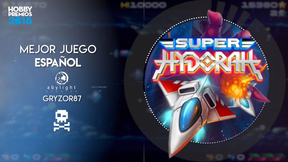 Gryzor87's tweet image. Muy contentos de haber recibido este premio por parte de @hobbyindustria al mejor juego español. ¡Todo un logro para los shmups!