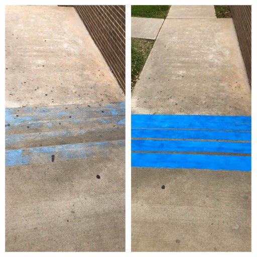 BwoodBucs's tweet image. Thank you @brazospointe  #servolution. Your servant leadership made an immediate impact on our front drive. Safety matters on crosswalk and stairs. See these “before” &amp;amp; “after” shots  #BISDpride #bucpride