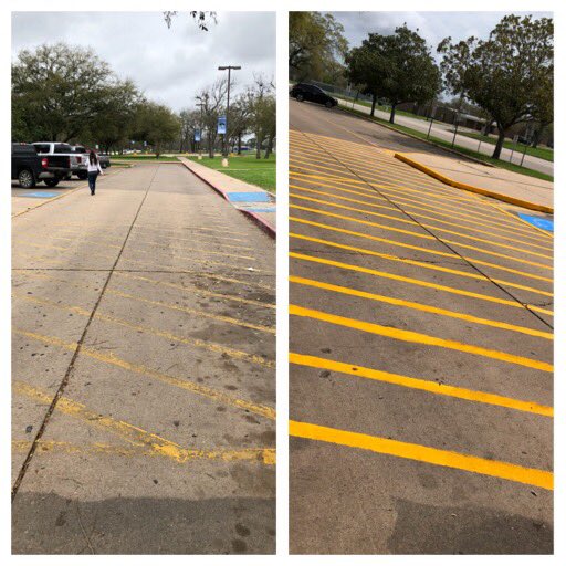 BwoodBucs's tweet image. Thank you @brazospointe  #servolution. Your servant leadership made an immediate impact on our front drive. Safety matters on crosswalk and stairs. See these “before” &amp;amp; “after” shots  #BISDpride #bucpride