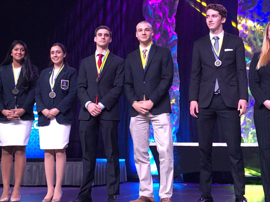WTWDECA's tweet image. National Qualifiers in Marketing Management Team Decision Making - Ryan O’Hara and Cooper Terry