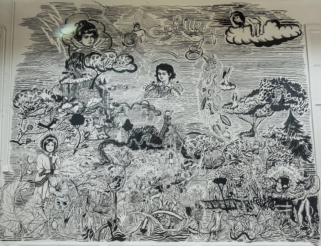 Less than a wk to see the #BurnsUnbroke exhibitions programme. On Fri 9 Mar there is an informal tour, meeting at <a href="/Summerhallery/">Summerhall</a> reception at 2pm - don’t miss out on your chance to get an insight into amazing artworks such as Ciara Dunne's wall mural. Image: Ross Fraser McLean 🖤