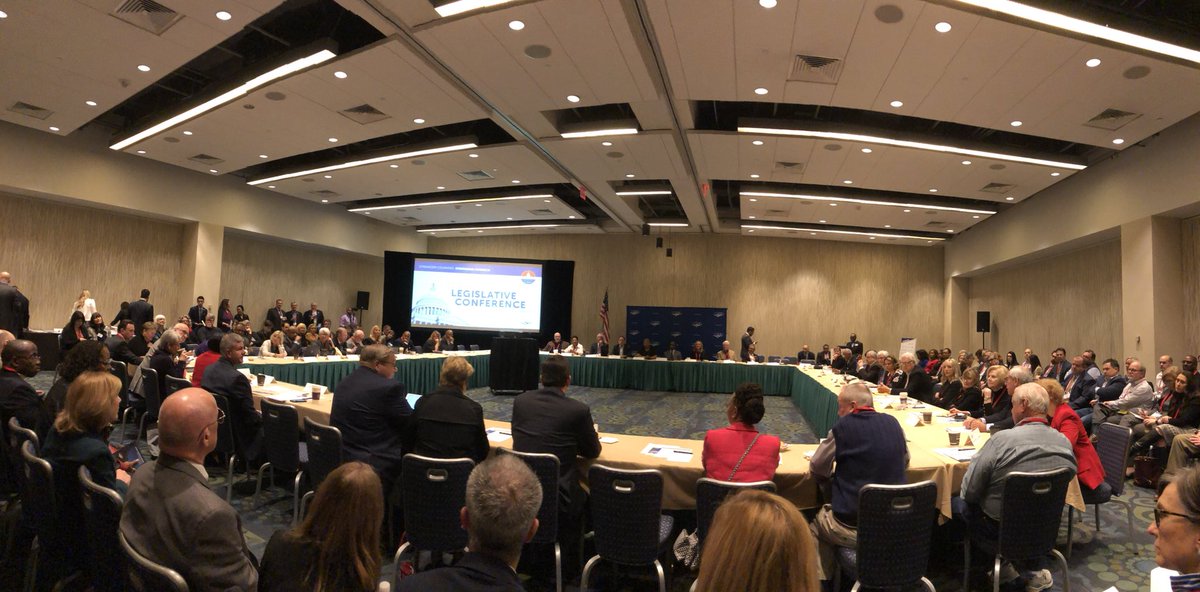 dewayneskareem's tweet photo. Packed, standing room only, at the @NACoTweets Large Urban County Caucus meeting #NACoLeg https://t.co/XlSDoQdLWD