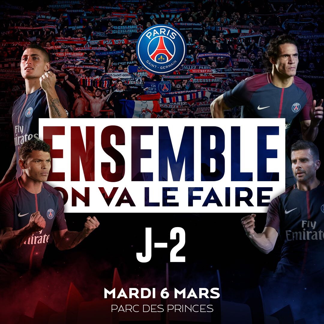 PSG_inside's tweet photo. ENSEMBLE ON VA LE FAIRE 🔴🔵

J-2⃣

#PSGREAL https://t.co/gqaPw9fc3o