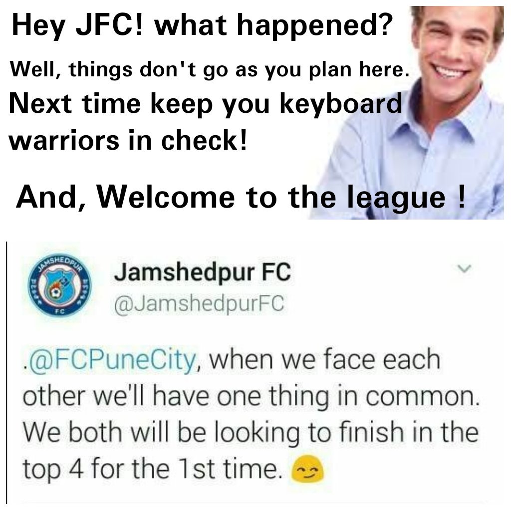 OrangeArmyPune's tweet photo. Hey @JamshedpurFC !
See you guys next season!
Bye Bye for now !🤗 https://t.co/xQjkeuzrVP