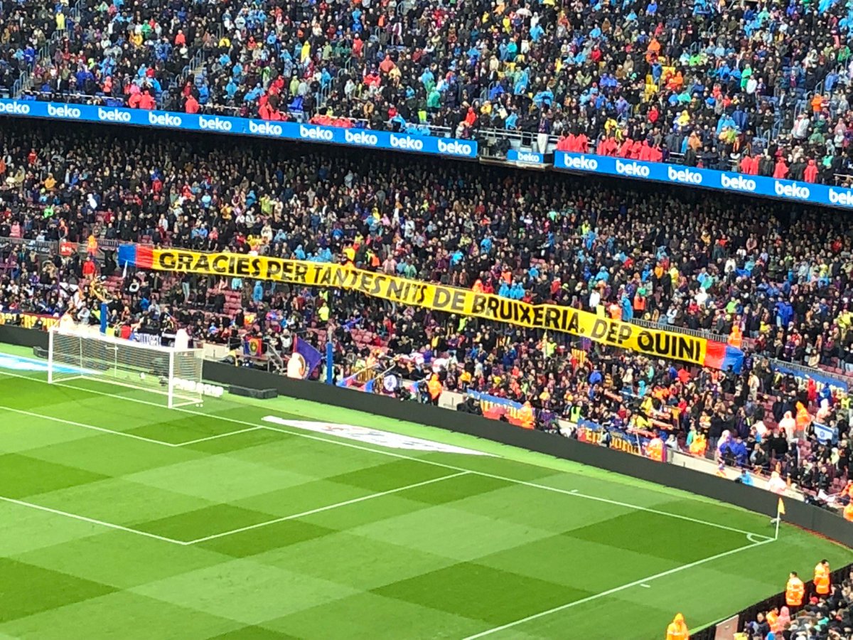 NachoRuiz's tweet photo. #BarçaAtleticoMadrid #DEPQuini 🔵🔴 (@ Camp Nou - @fcbarcelona in Barcelona) https://t.co/1JmJcyCv53 https://t.co/UOwDVQj61a