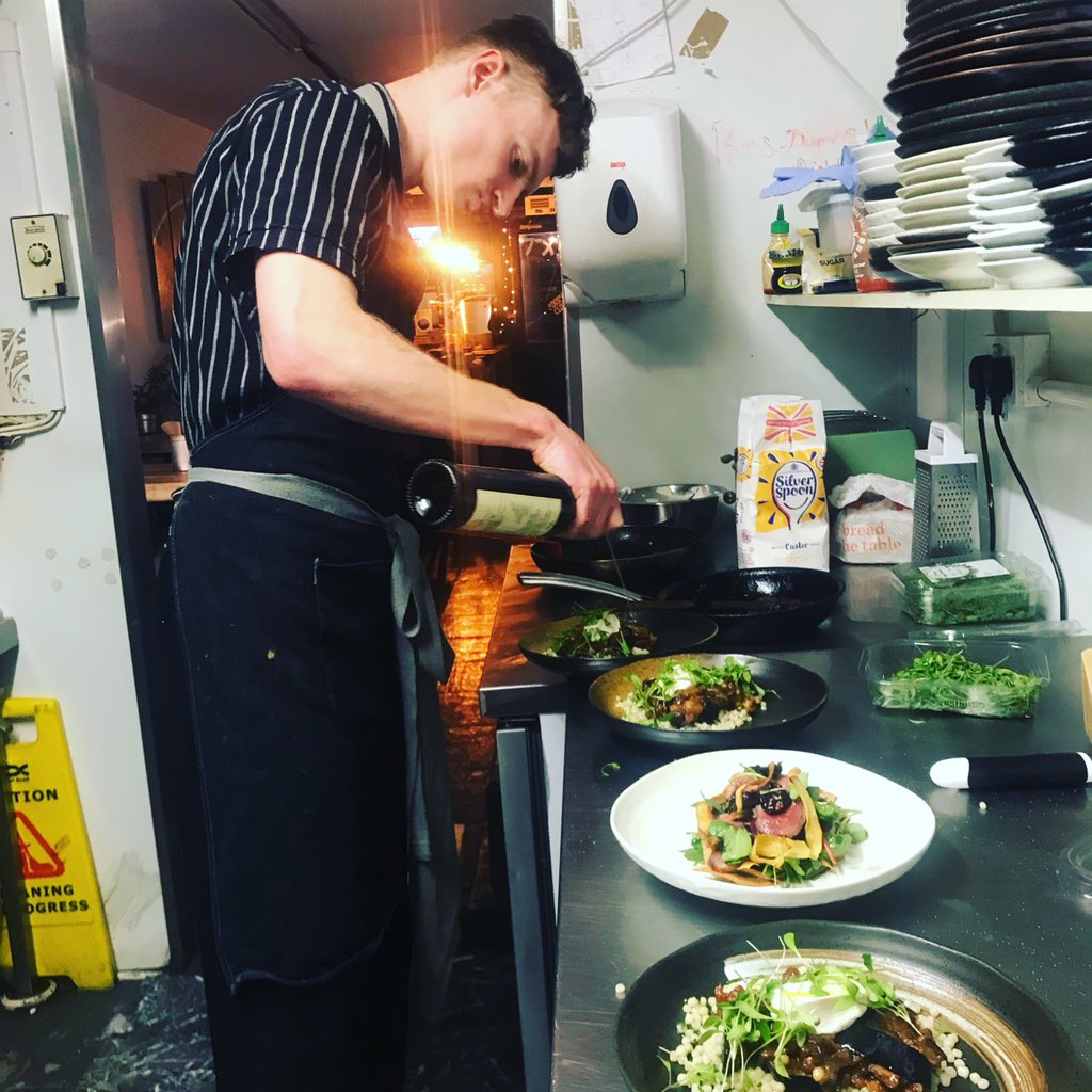 Last night was our busiest dinner so far, we did about 30 people. Went really well😊
But we need to be doing about 20 people a night to survive;-)
We have a new head chef in @kristophellisb who’s cooking up a storm- really!!! His food is an inspiration!
