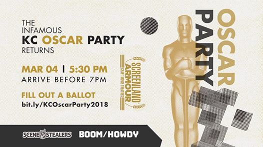 Today's the day! #Oscars90 is here! Join us at <a href="/armourtheater/">Screenland Armour</a> tonight for #KCOscarParty with <a href="/BoomHowdy/">Boom Howdy</a> &amp; <a href="/SceneStealrEric/">Eric Melin</a>. All the details - buff.ly/2I1Regd