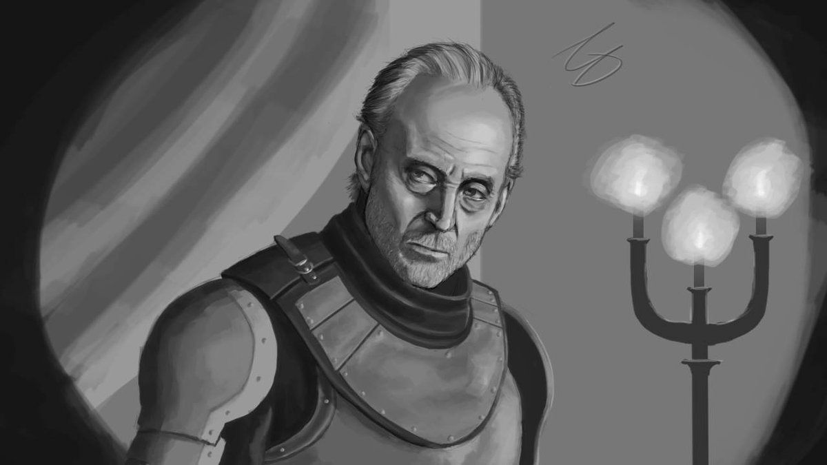 True_GlaciesD's tweet photo. A little #CharlesDance from @GameOfThrones an older piece but still one of my favorites. 
#GoT #CharlesDance #Illustration #TywinLannister #Lannister @GRRMspeaking  #Grayscale https://t.co/RHdItLHIIB