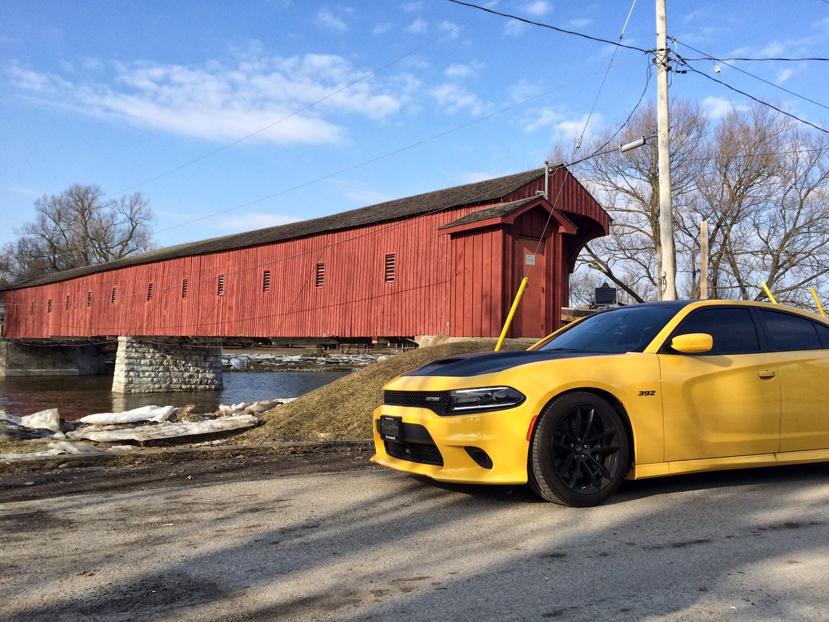 KStahlbaum's tweet photo. Celebrating our heritage ❤️😍💕☺️ 

#MoparOrNoCar #KissingBridge #WestMontrose #CoveredBridge

@snapdKW 
@ExploreWR 
@ExploreCanada 
@dodgecanada 
@bustardchrysler 
@bustardlistowel https://t.co/H8qpRrPBLR
