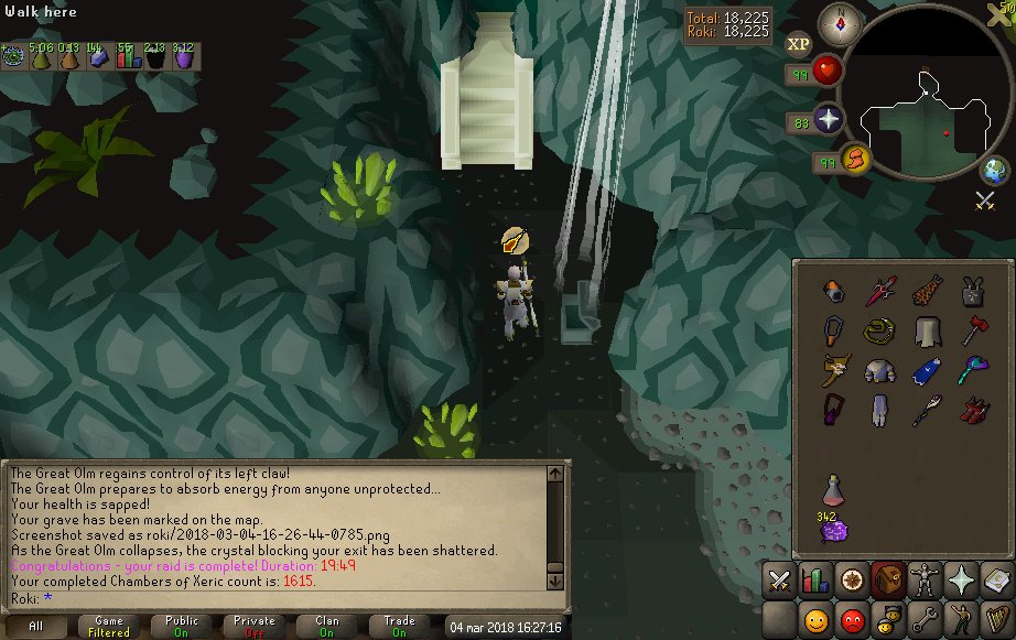 RokiOSRS's tweet image. First proper speedrun with rope skip, death to head when it was at 5 hp lmao