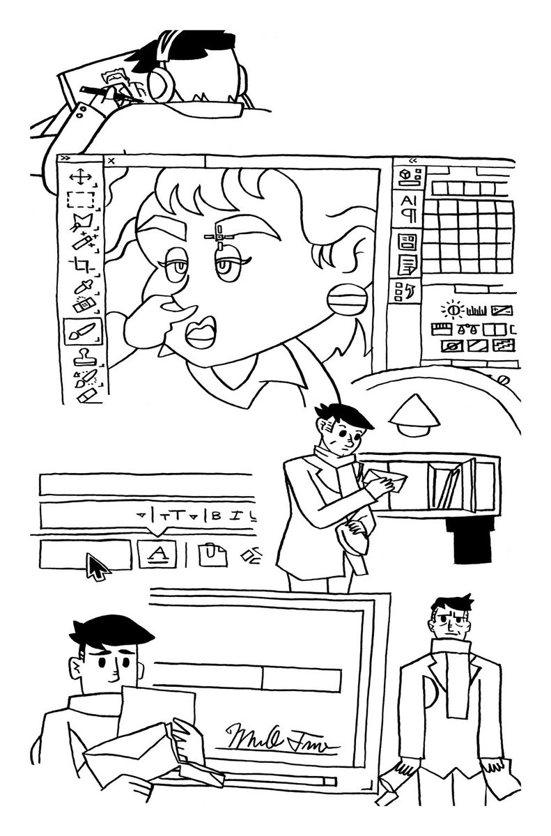 <a href="/HeatherAntos/">Heather Antos (Previously Notable)</a> I have a few pages in #fckingforty, a graphic novel about turning 40, written by Chicago comic artist <a href="/edshimmy/">Ed Shimmy</a> and finished by 120+ of his friends after his passing last year.
IG and Twitter handle: <a href="/fckingforty/">Fckingforty</a>
#signalboostsunday #restinpower