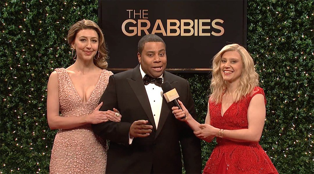 SNL takes on Hollywood sexual harassment with Oscars parody 'The Grabbies' - thelanx.com/2018/03/04/snl…