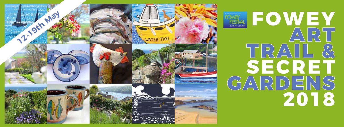 FoweyArtTrail's tweet image. Fowey friends @Lifebuoycafe @LoveFowey @FoweyInfo @BrocanteLtd @Bookends_Fowey @WebbStreet Please help us promote the 2018  @FoweyArtTrail twitter account......The Fowey Art and Secret Garden Trail is on 12th to 19th May 2018 🎨🌷
