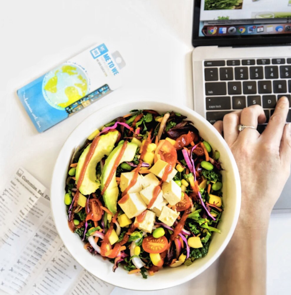freshii's tweet photo. Every day, Freshii guests can make an impact in developing communities by ordering from our WE Menu. But on March 22nd, we're taking that impact to the next level with our first-ever Communittii Day. We'll be donating $1 from every meal purchased to WE. Let’s #makeyourmealcount. https://t.co/Hv3eG59PTX