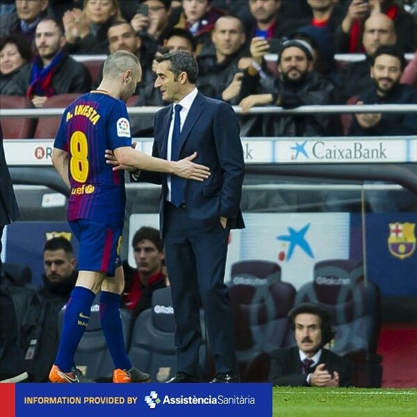KilasBarca_'s tweet photo. [INJURY NEWS] Andres Iniesta mengalami cedera hamstring di kaki kanannya. Tes lebih lanjut akan segera dilakukan untuk mengetahui tingkat masalah pada cederanya.

#AnimoIniesta
#BarçaAtleti
#KilasBarça
#LaLiga
#forçabarça🔴🔵 https://t.co/sPNEMrvb7x