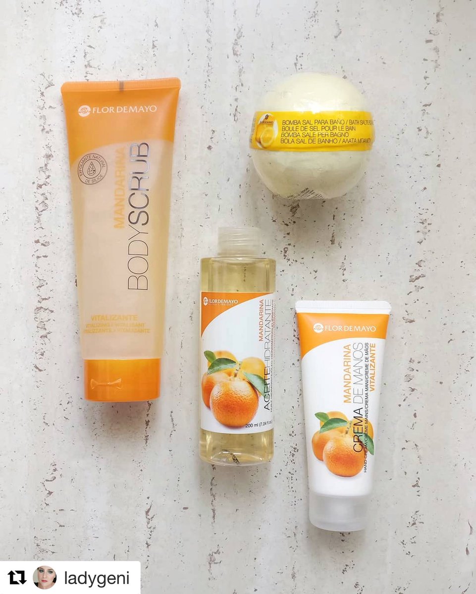 FlordeMayo_es's tweet photo. Gracias @ladygeni por compartir tu experiencia:
🍊Mandarina🍊
@flordemayoes nos hizo llegar a las chicas del evento de @beauty_asturias un lote de sus productos para cada una 😍
Es una empresa española y sus productos no están testados en animales 🐰 y son libres de parabenos. ✨ https://t.co/4b6aQU5XFd