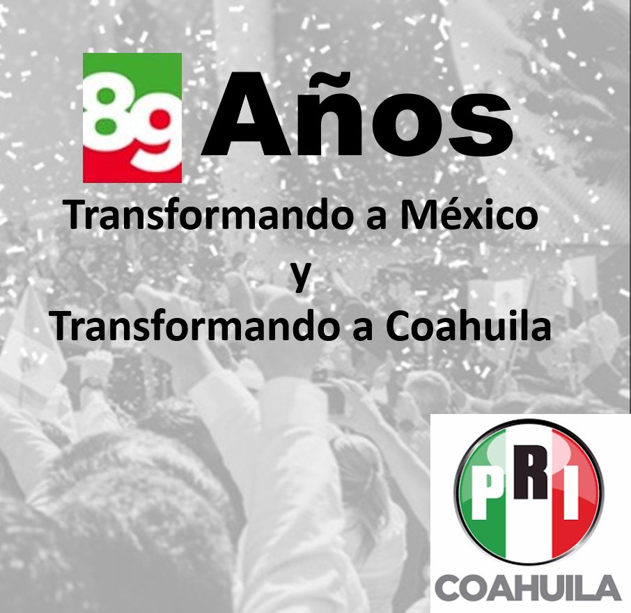 rigofuentes's tweet photo. En palabras de #LuisDonaldoColosio: Aquí está @PRI_Nacional con la fuerza de sus organizaciones y su militancia, con recia vocación para preservar la paz y la unidad entre los mexicanos. Aquí estamos en pie de lucha, celebrando #89AñosPorMx de intensa actividad política #SomosPRI https://t.co/lKg4X9B2si