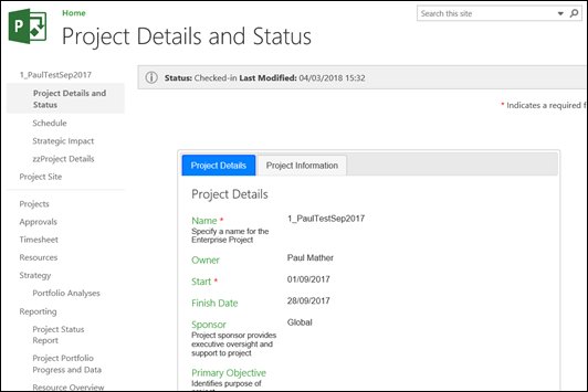 pwmather's tweet image. #ProjectOnline / #ProjectServer display Project Detail Page web parts using tabs #PPM #MSProject #JavaScript #jQuery pwmather.wordpress.com/2018/03/04/pro…