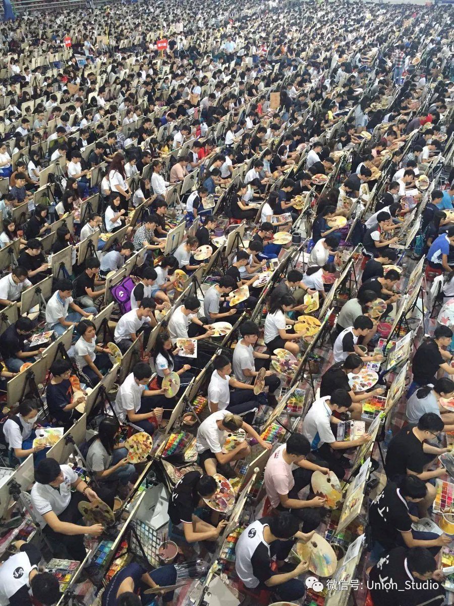 Le concours d'entrée pour l'Académie des Arts, Chine, 2018...