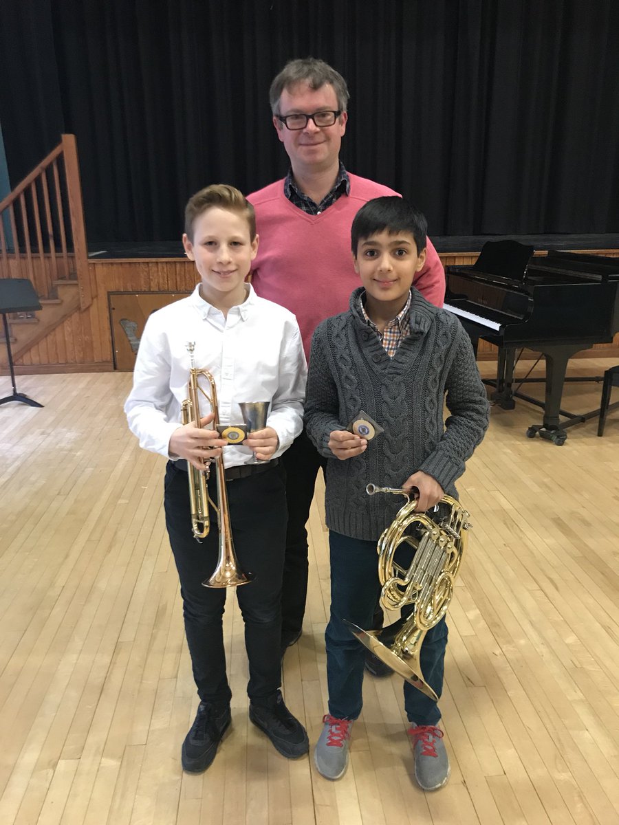 Super smiles from our fab brass players this afternoon in class EM3 #music #brass #festival